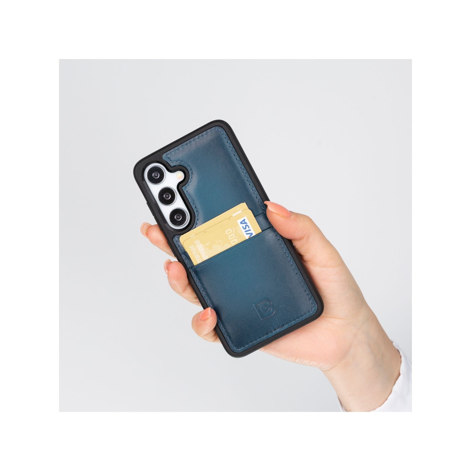 Samsung Galaxy S24 Series Leather Case with Card Holder - FXCP