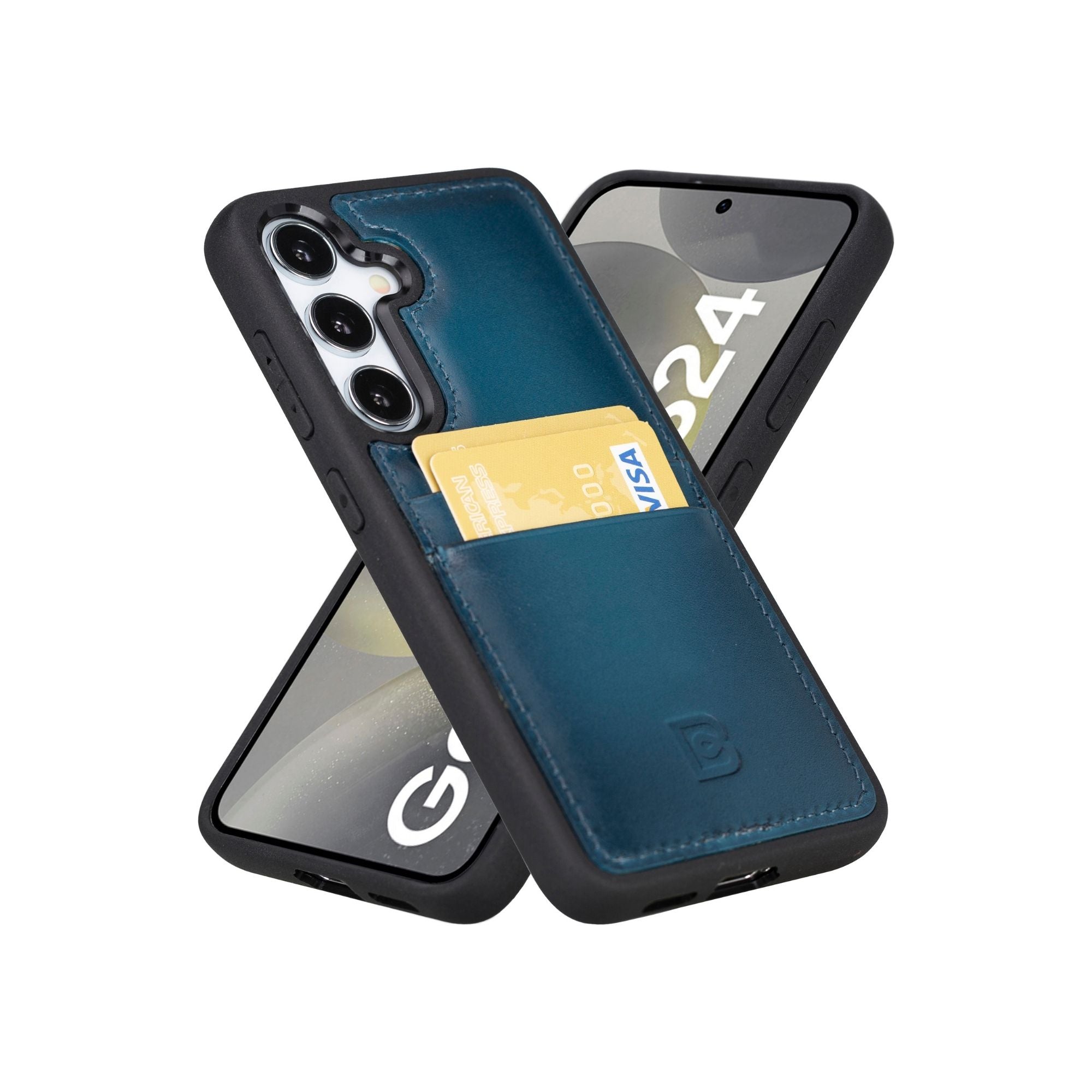 Samsung Galaxy S24 Series Leather Case with Card Holder - FXCP