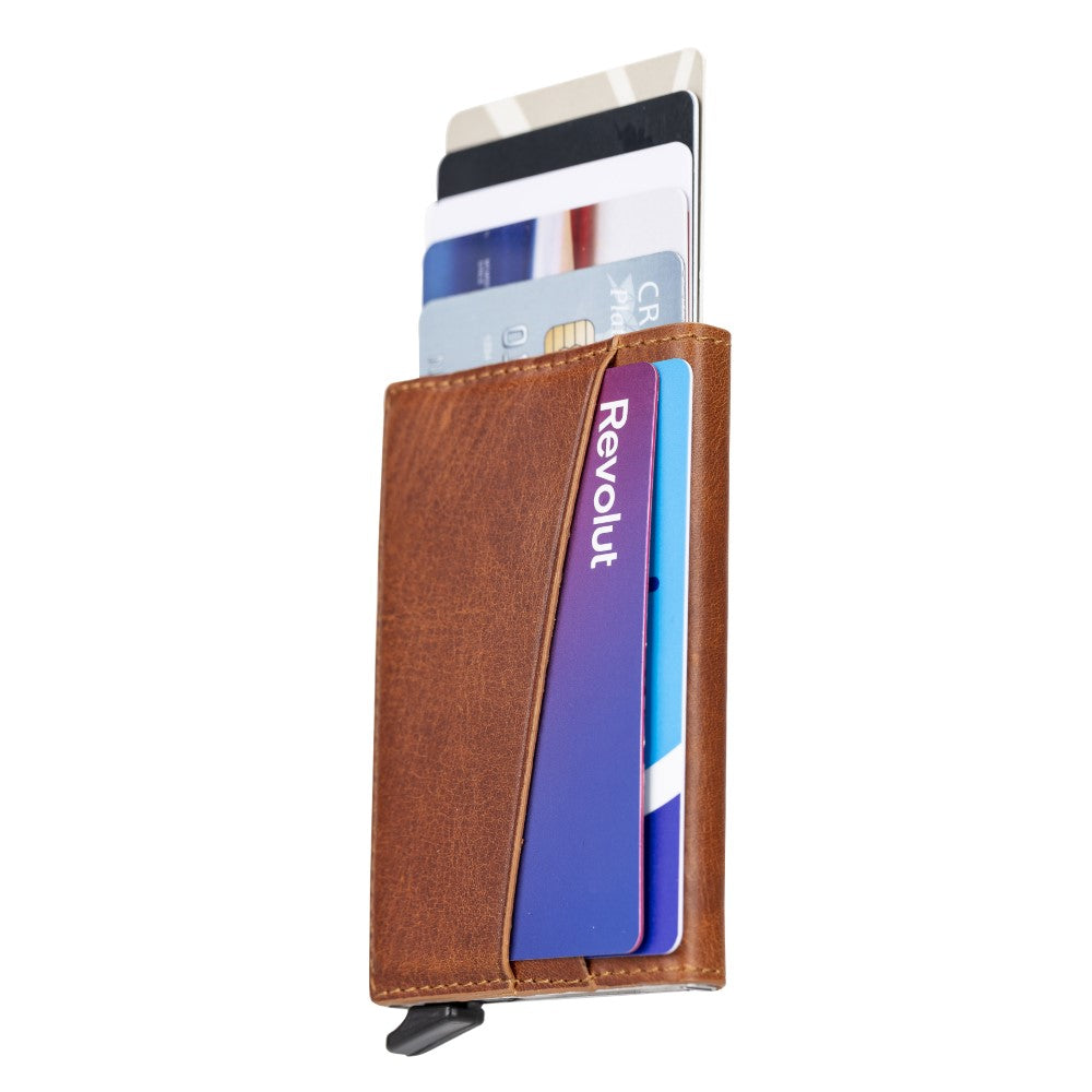 Sigma Leather Mechanical Card Holder