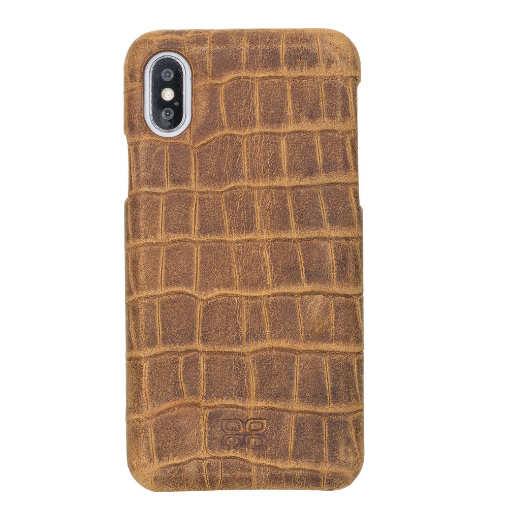 F360 Leather Back Cover Case for Apple iPhone X / iPhone XS
