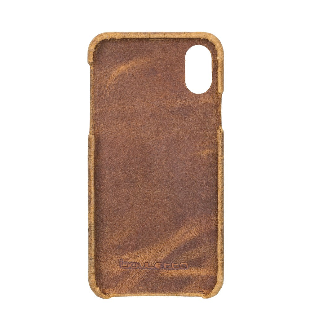 F360 Leather Back Cover Case for Apple iPhone X / iPhone XS