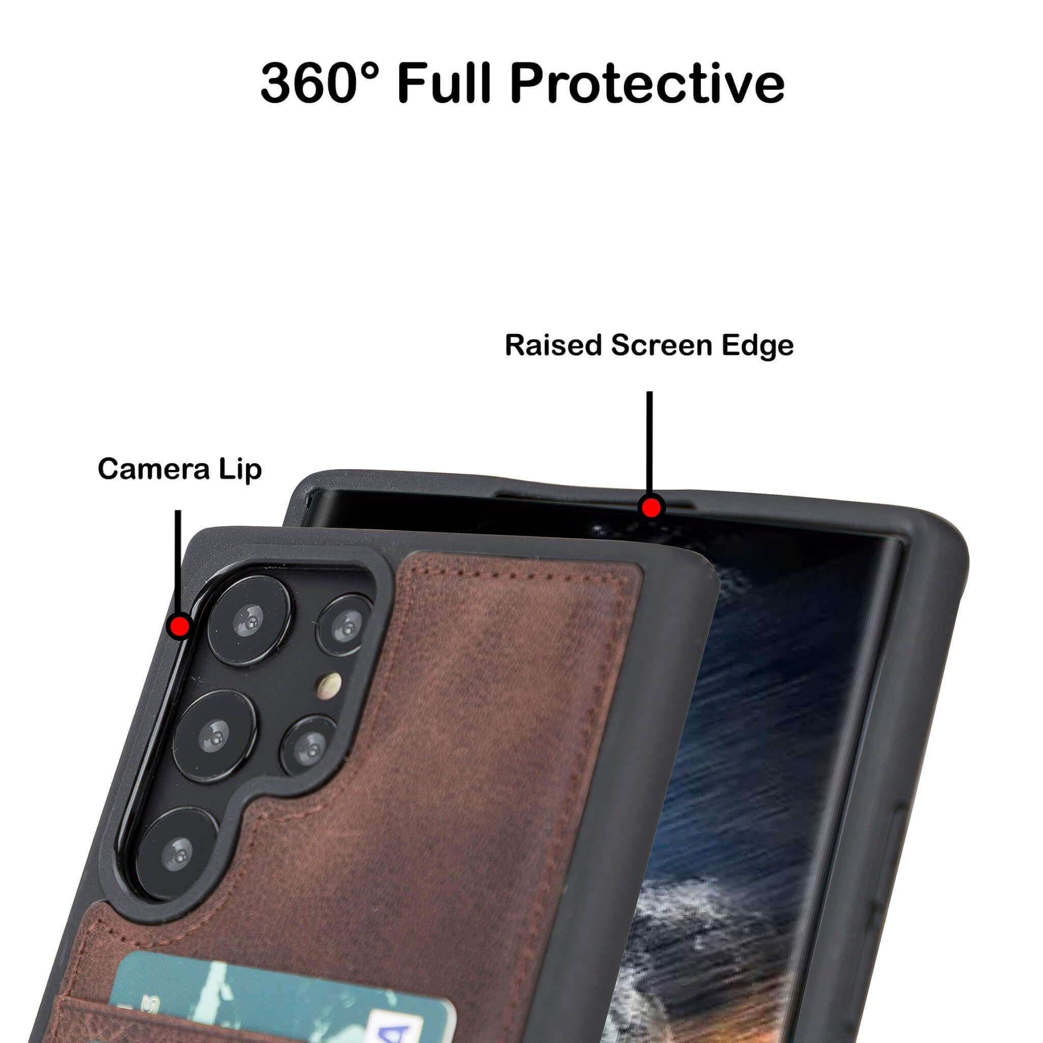 Samsung Galaxy S24 Series Leather Case with Card Holder - FXCP