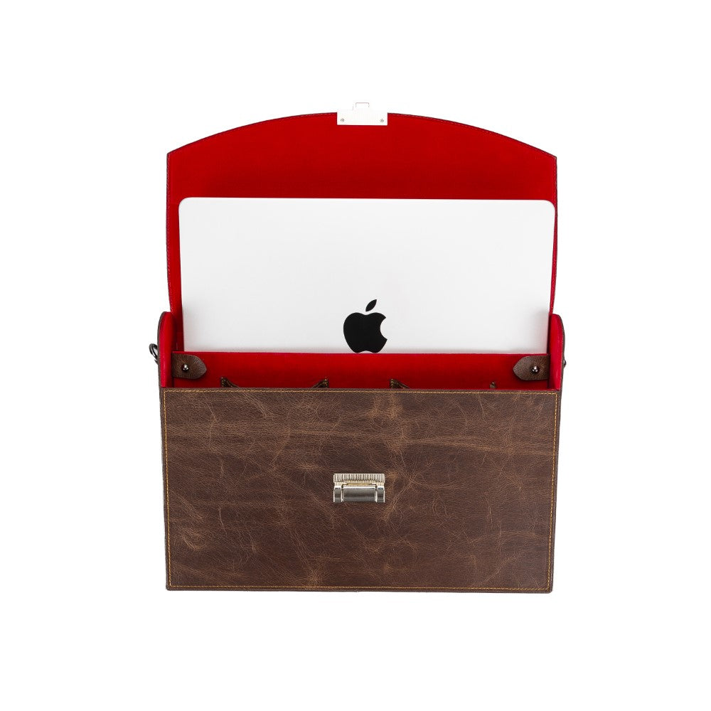 Gustavo Leather Laptop Bag