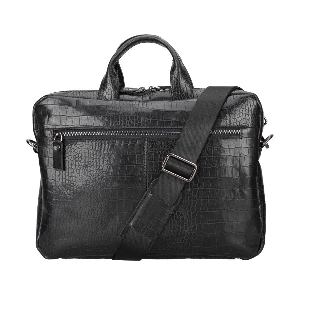 Apollo Croco Leather Laptop Bag