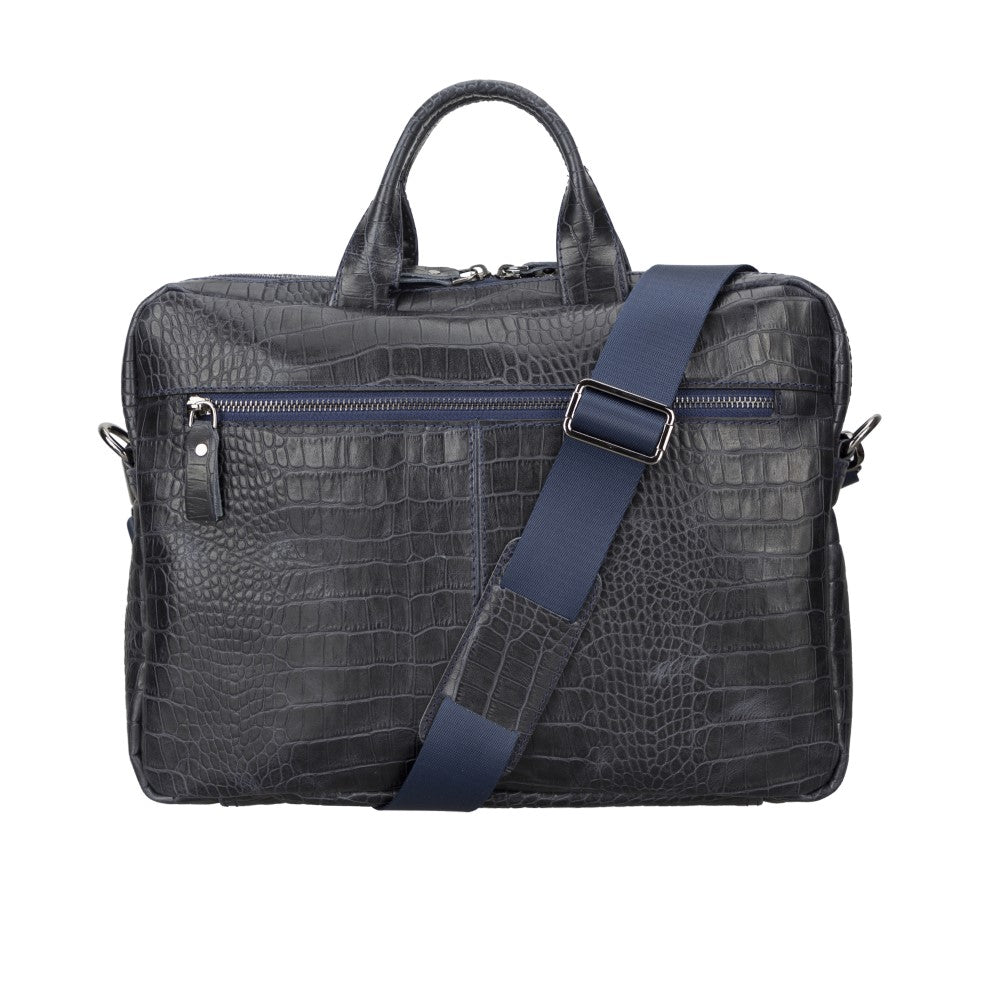 Apollo Croco Leather Laptop Bag