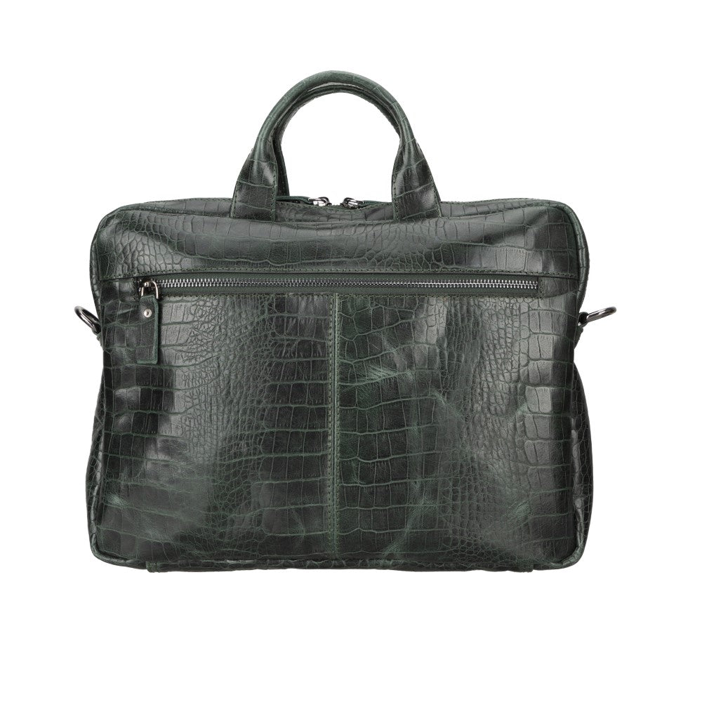 Apollo Croco Leather Laptop Bag