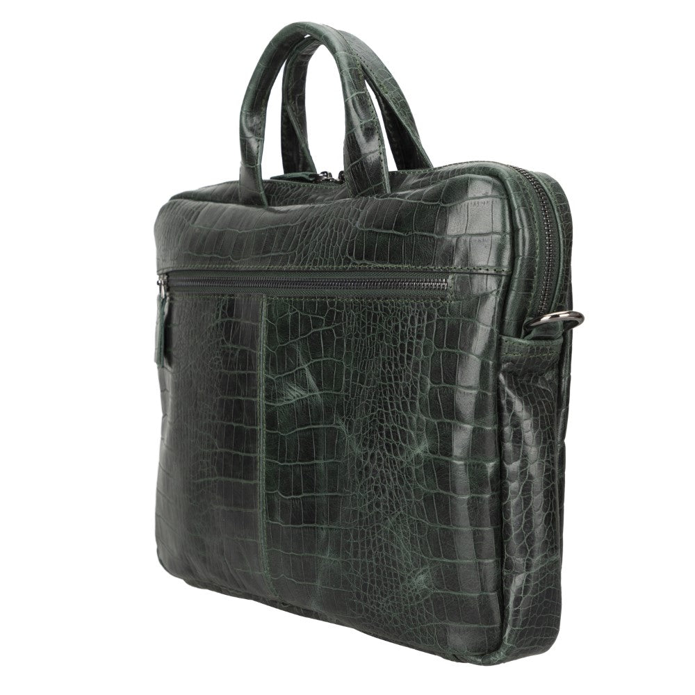 Apollo Croco Leather Laptop Bag