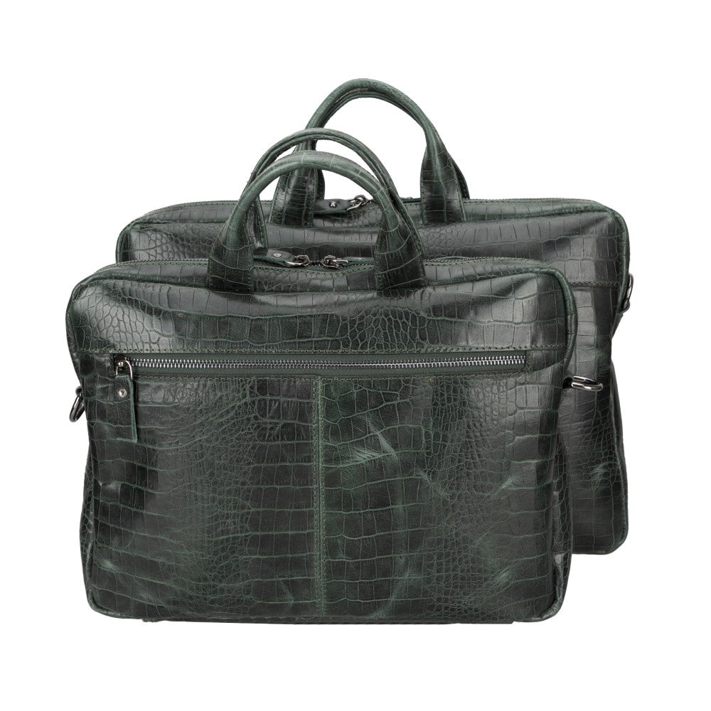 Apollo Croco Leather Laptop Bag