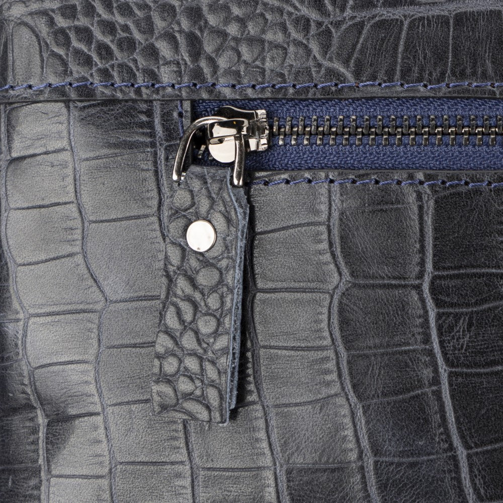 Apollo Croco Leather Laptop Bag