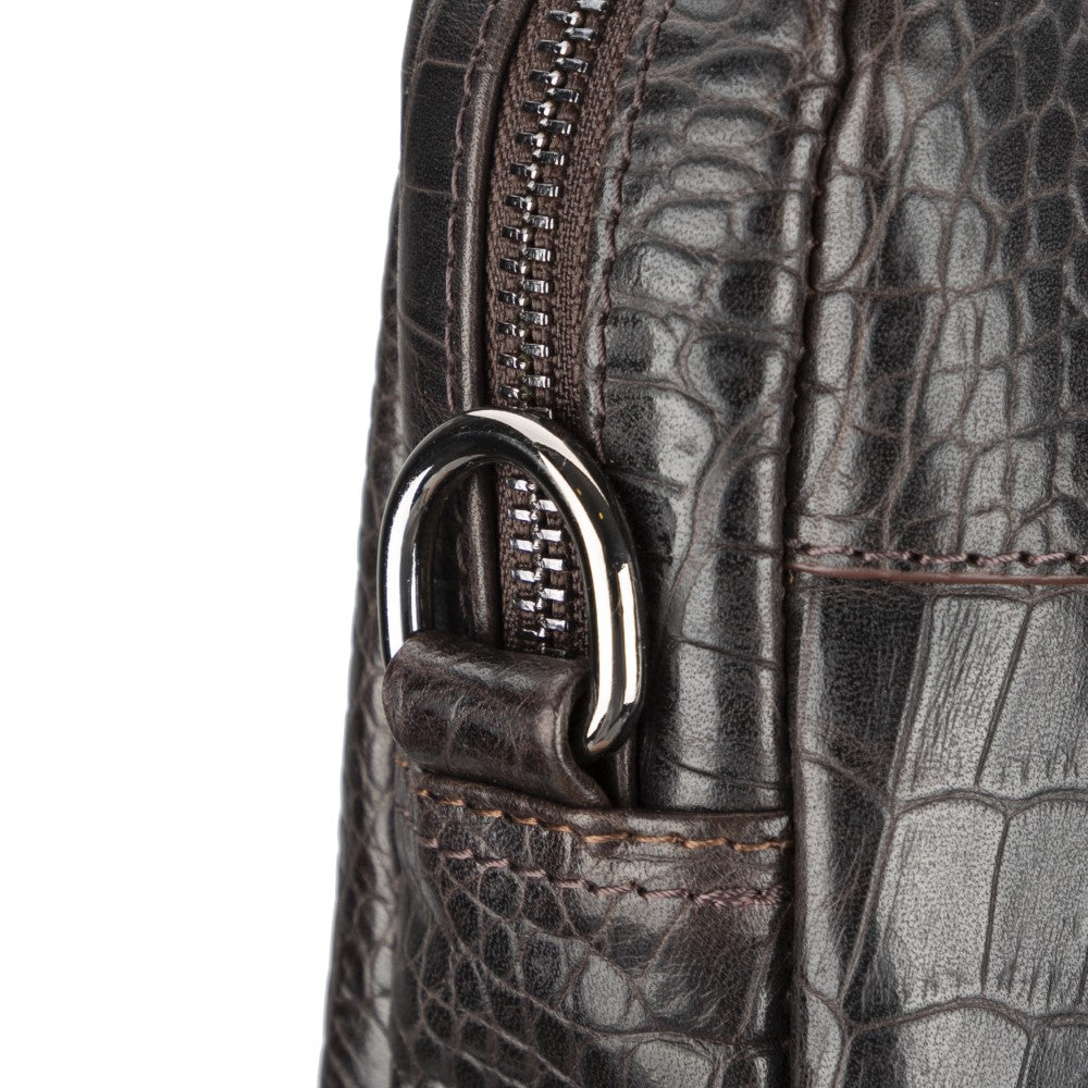 Apollo Croco Leather Laptop Bag