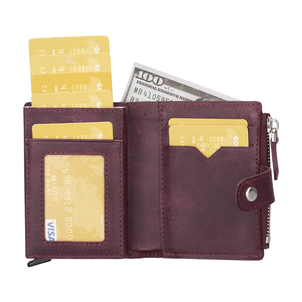 Rodos Leather Mechanical Card Holder