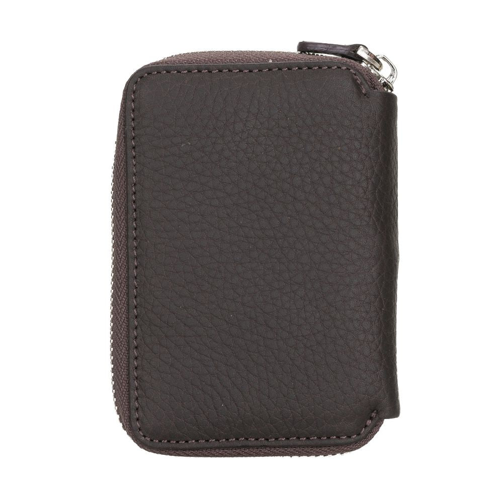 Elvis Leather Credit Card Holder - Zip Wallet Type