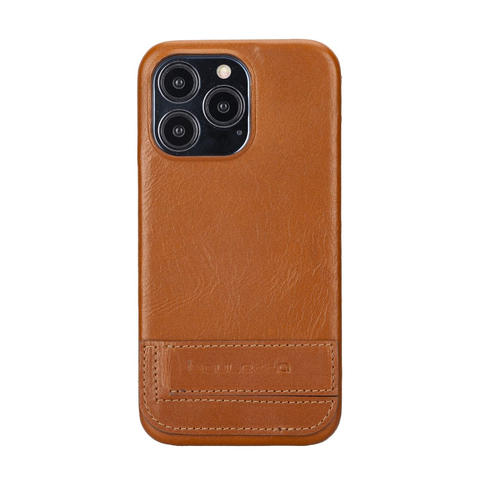 F360 Cover Base - Fully Leather Covered Back Cover Case with Stand for iPhone 13 Series