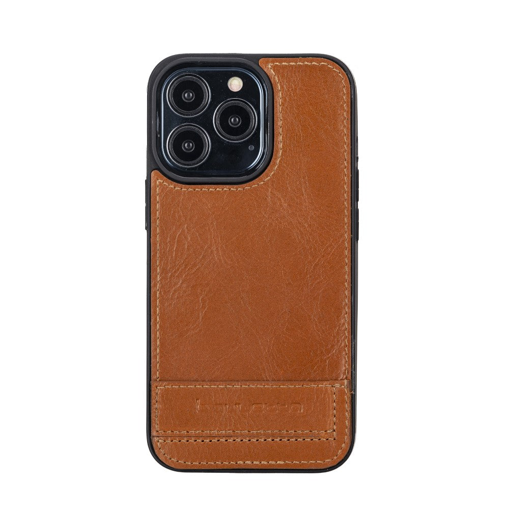 Flexible Back Cover Base - Flexible Leather Back Cover Case with Stand for iPhone 13 Series