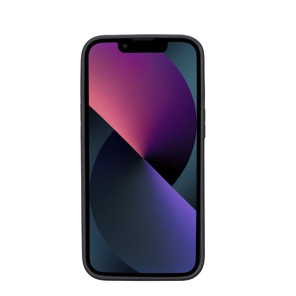 Flexible Back Cover Base - Flexible Leather Back Cover Case with Stand for iPhone 13 Series