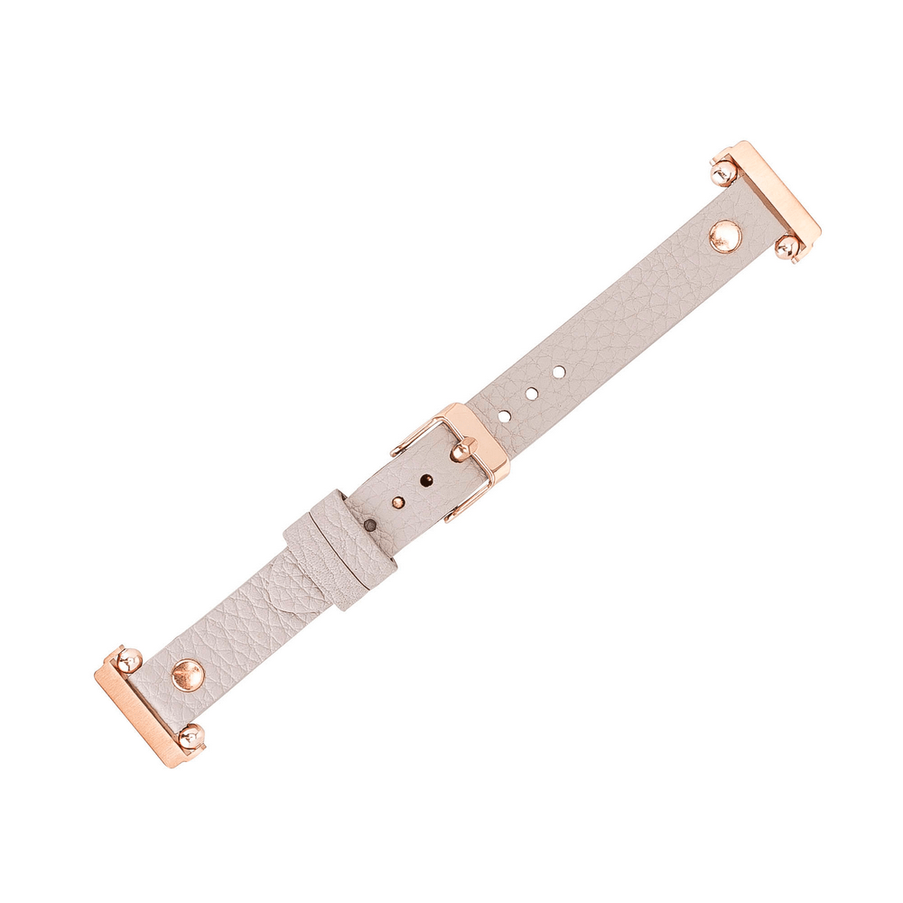 Genuine Leather Watch Band for Fitbit Versa 2 - Ferro