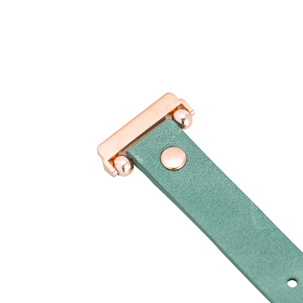 Genuine Leather Watch Band for Fitbit Versa 2 - Ferro