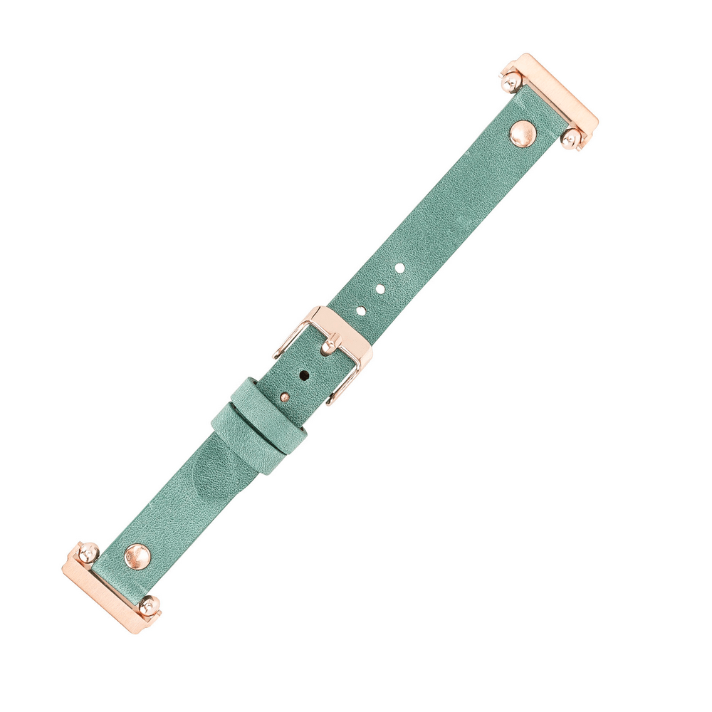 Genuine Leather Watch Band for Fitbit Versa 2 - Ferro