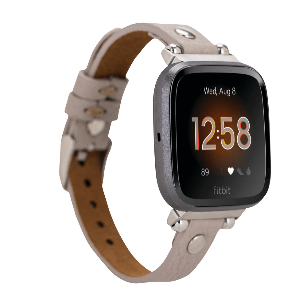 Genuine Leather Watch Band for Fitbit Versa 2 - Ferro