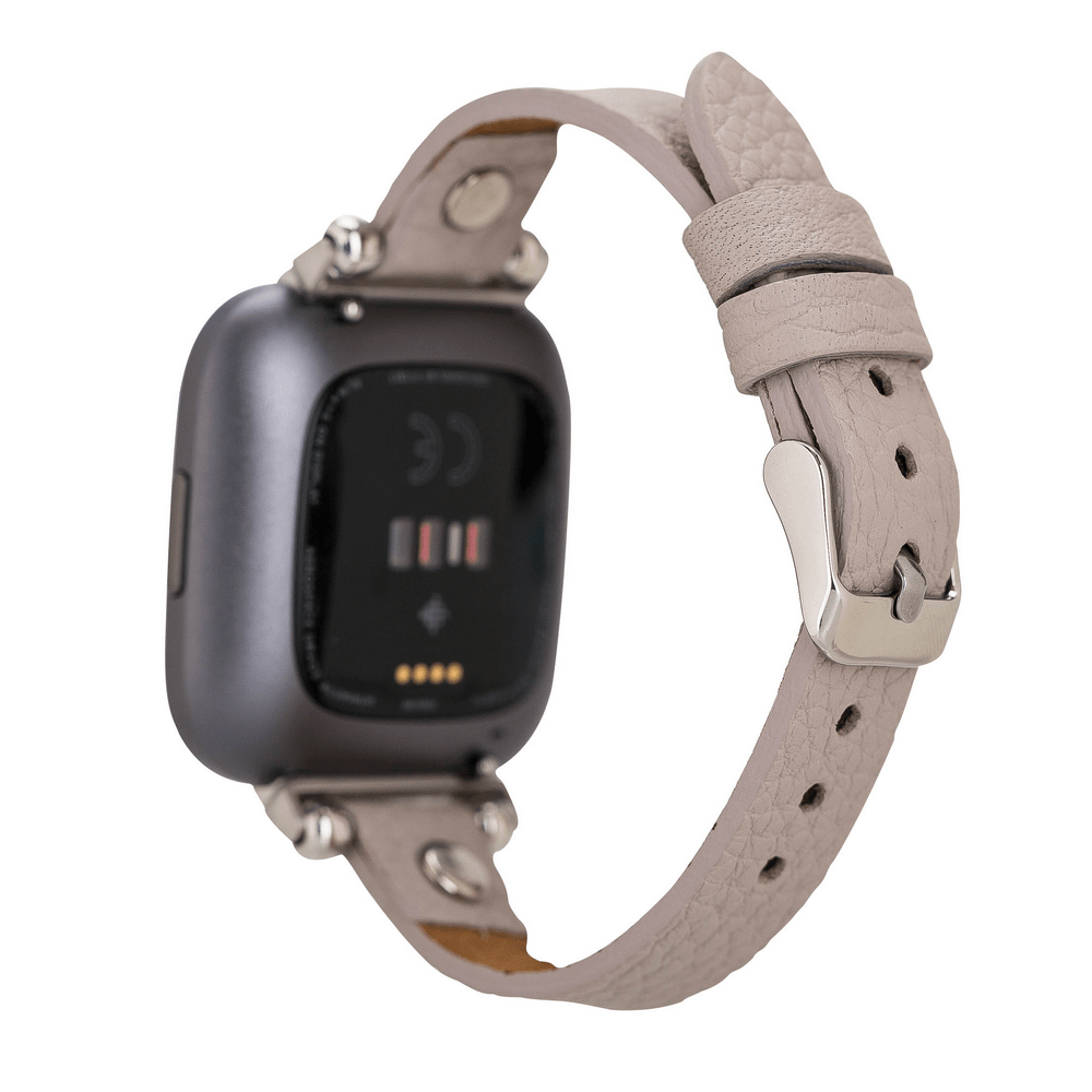 Genuine Leather Watch Band for Fitbit Versa 2 - Ferro