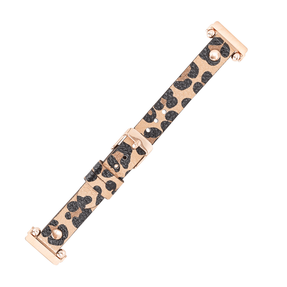 Genuine Leather Watch Band for Fitbit Versa 2 - Ferro