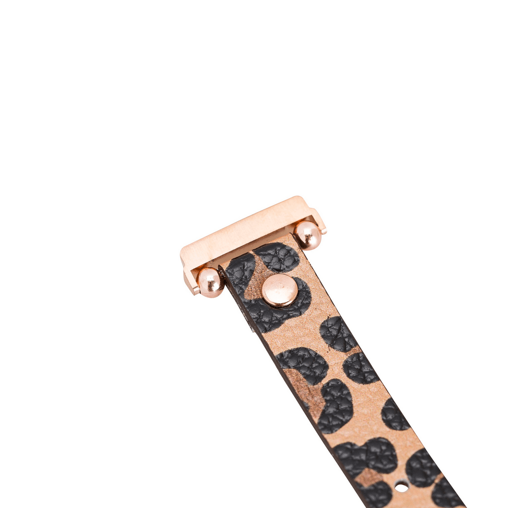 Genuine Leather Watch Band for Fitbit Versa 2 - Ferro