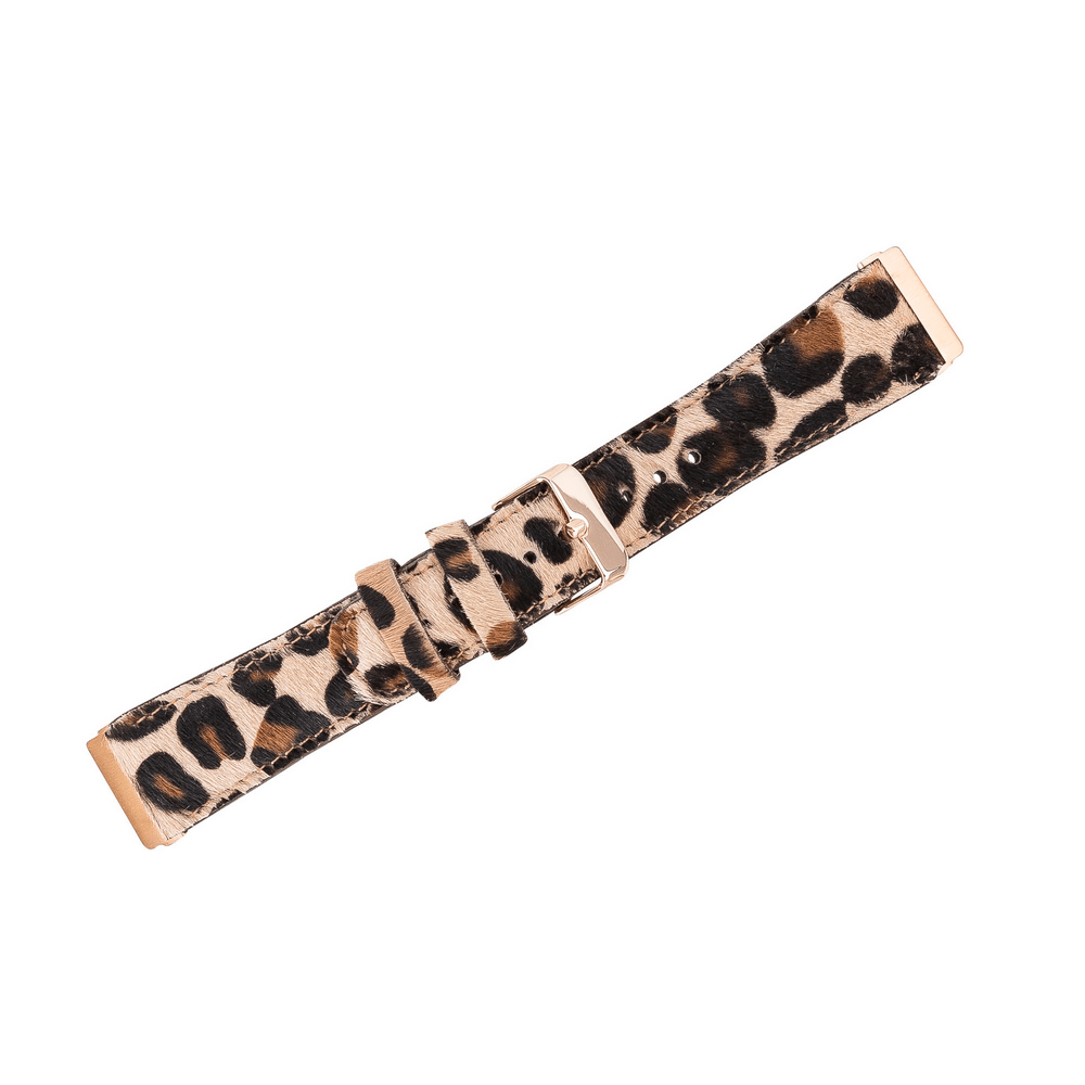 Genuine Leather Watch Band for Fitbit Versa 2 - Ferro