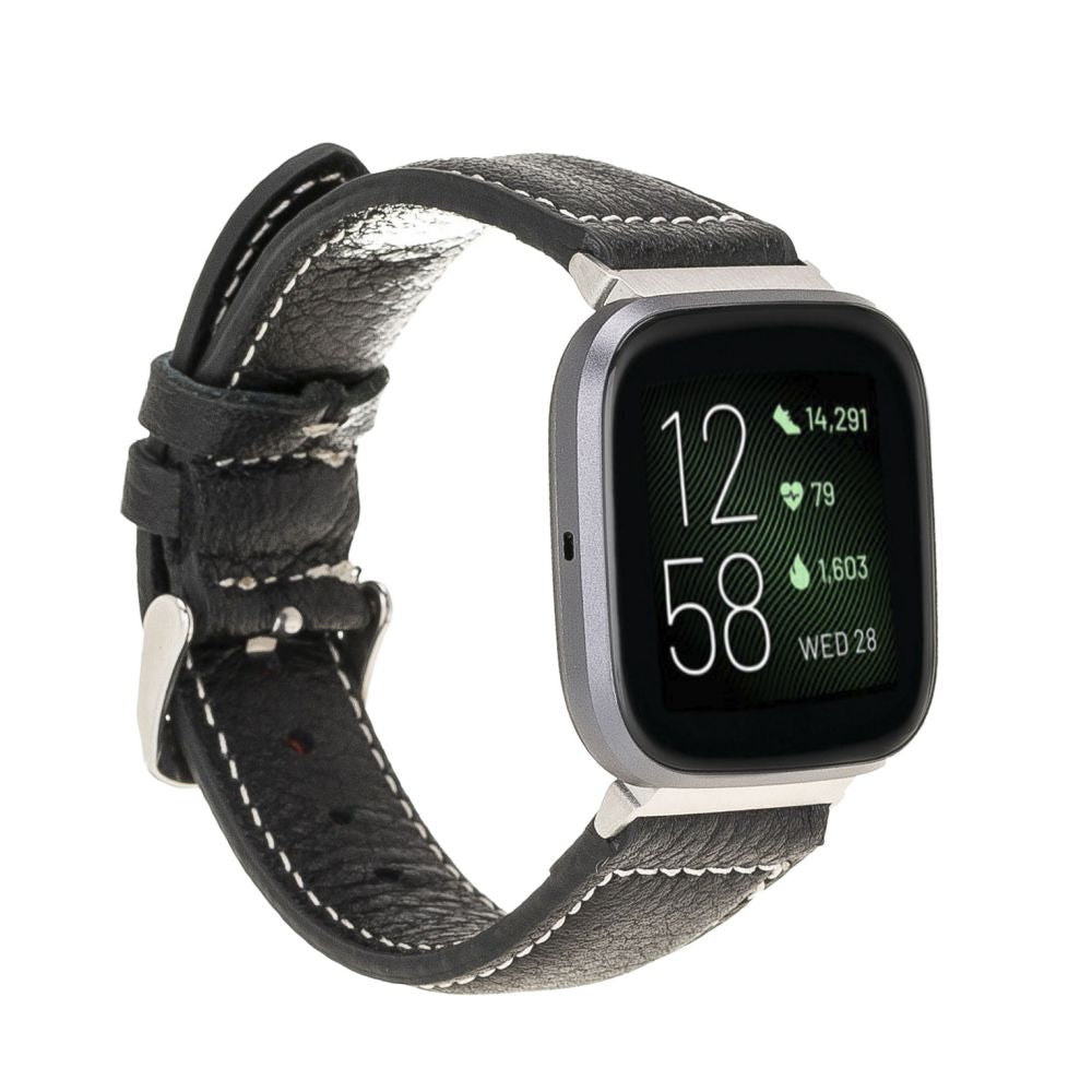 Leather Fitbit Watch Bands - NM1 Classic Stitched