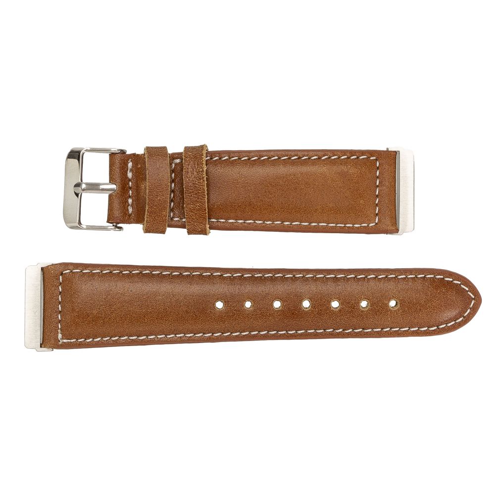 Leather Fitbit Watch Bands - NM1 Classic Stitched