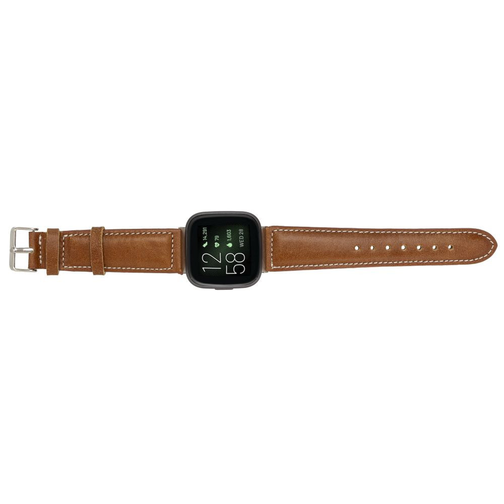 Leather Fitbit Watch Bands - NM1 Classic Stitched