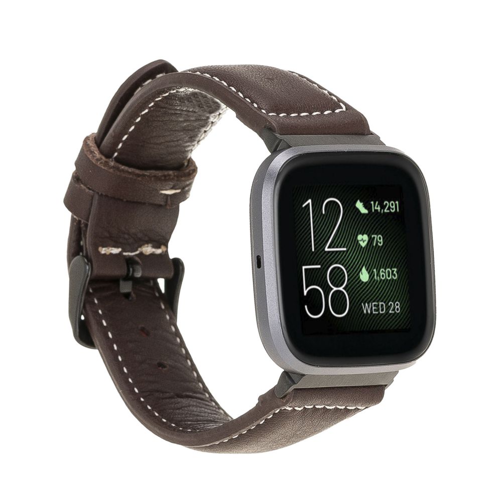 Leather Fitbit Watch Bands - NM1 Classic Stitched
