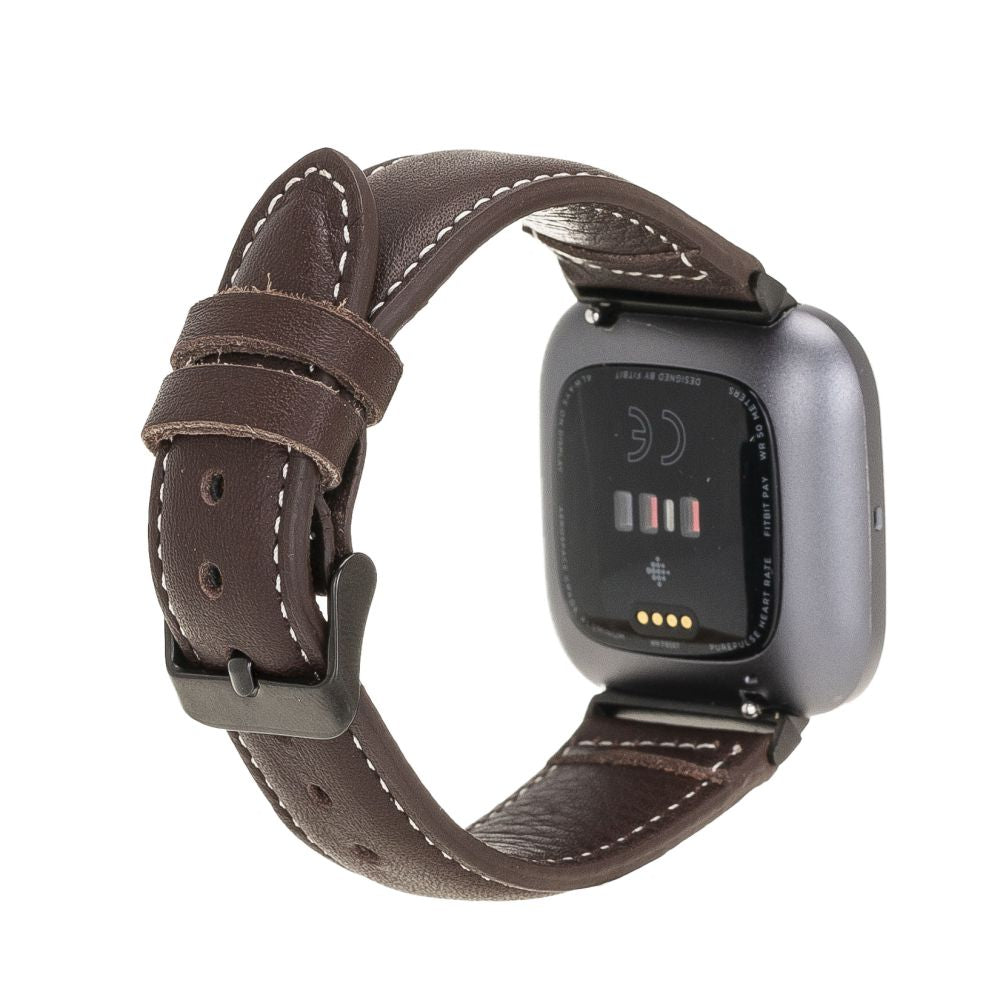 Leather Fitbit Watch Bands - NM1 Classic Stitched