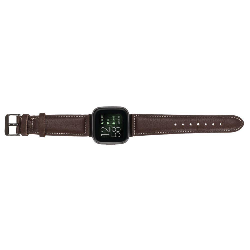 Leather Fitbit Watch Bands - NM1 Classic Stitched