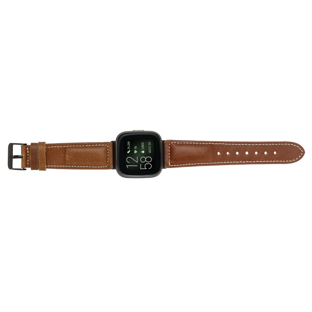 Leather Fitbit Watch Bands - NM1 Classic Stitched