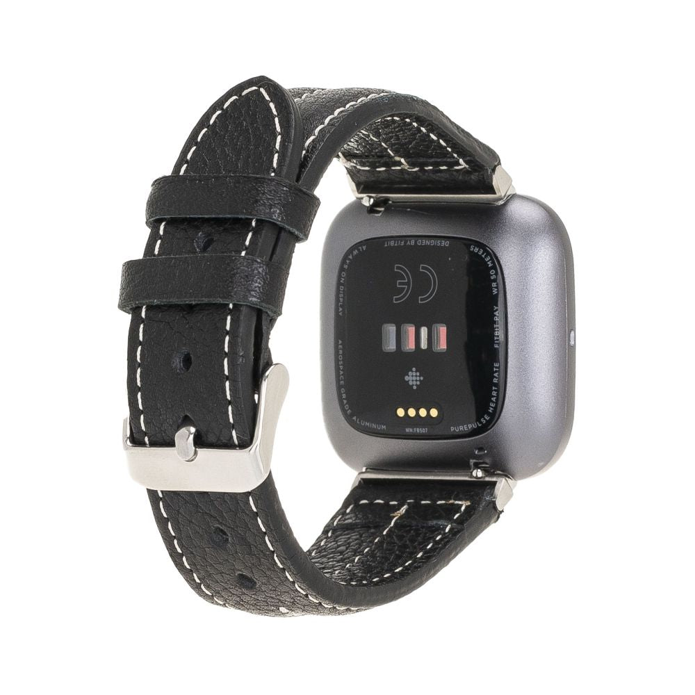 Leather Fitbit Watch Bands - NM3 Classic Stitched