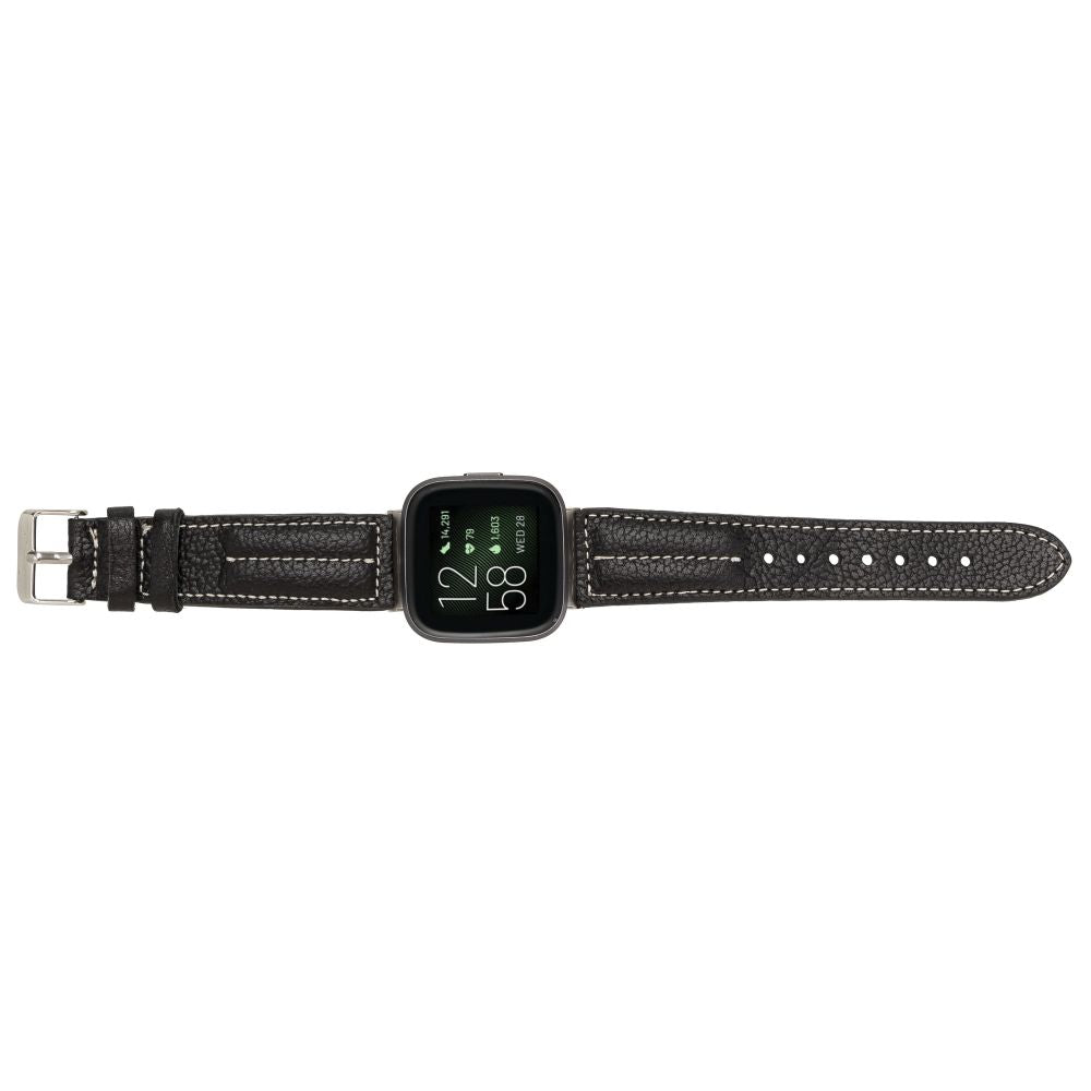 Leather Fitbit Watch Bands - NM3 Classic Stitched