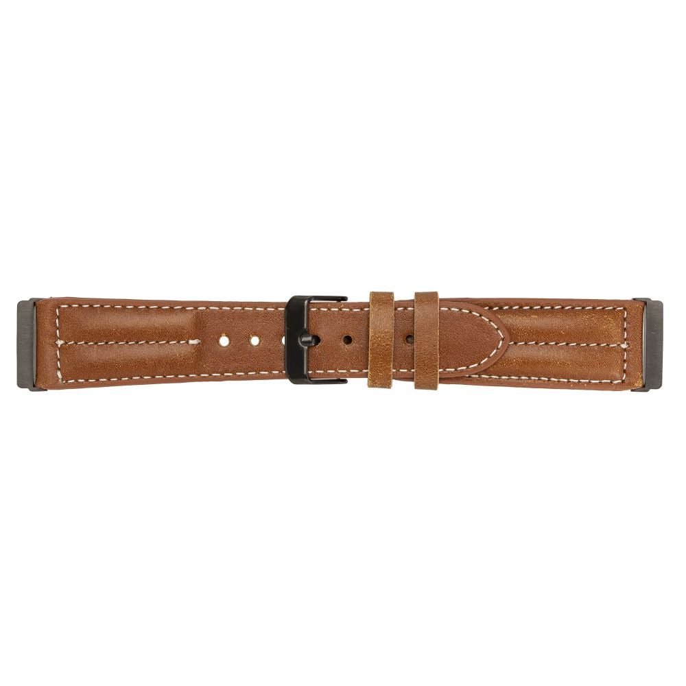 Leather Fitbit Watch Bands - NM3 Classic Stitched