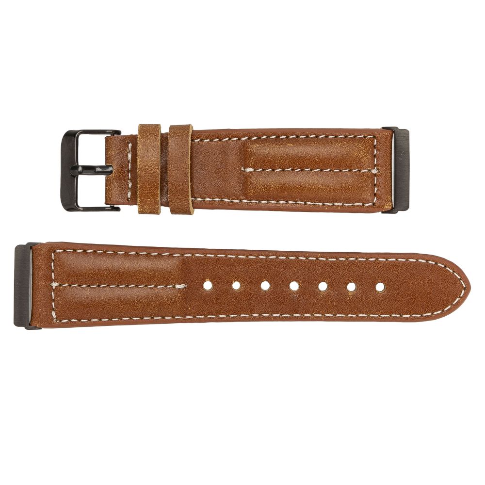 Leather Fitbit Watch Bands - NM3 Classic Stitched