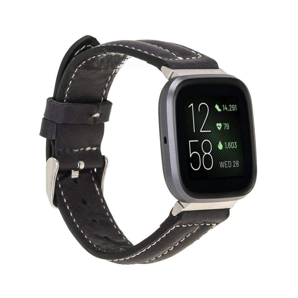 Leather Fitbit Watch Bands - NM3 Classic Stitched