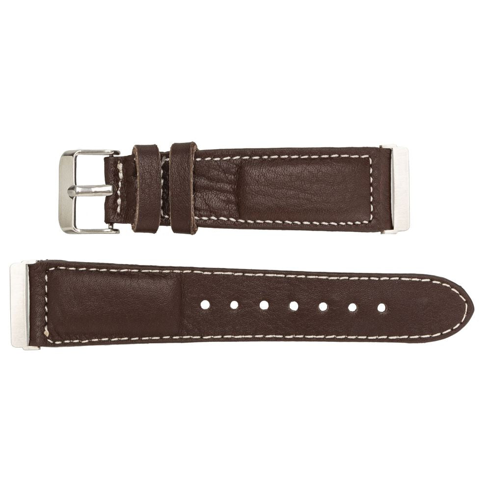 Leather Fitbit Watch Bands - NM4 Classic Stitched