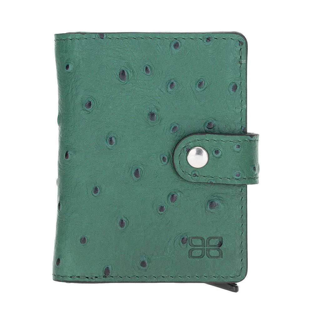 Palermo Mechanical Leather Card Holder Wallet