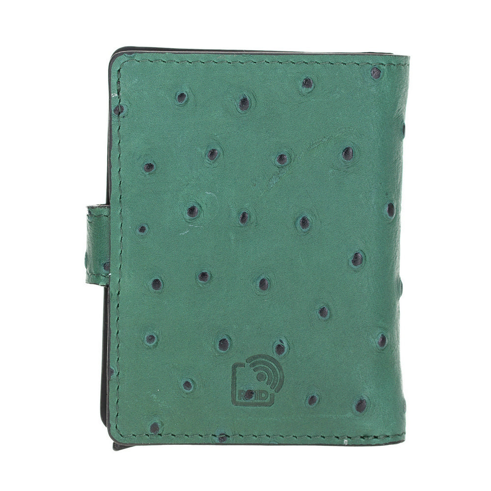 Palermo Mechanical Leather Card Holder Wallet