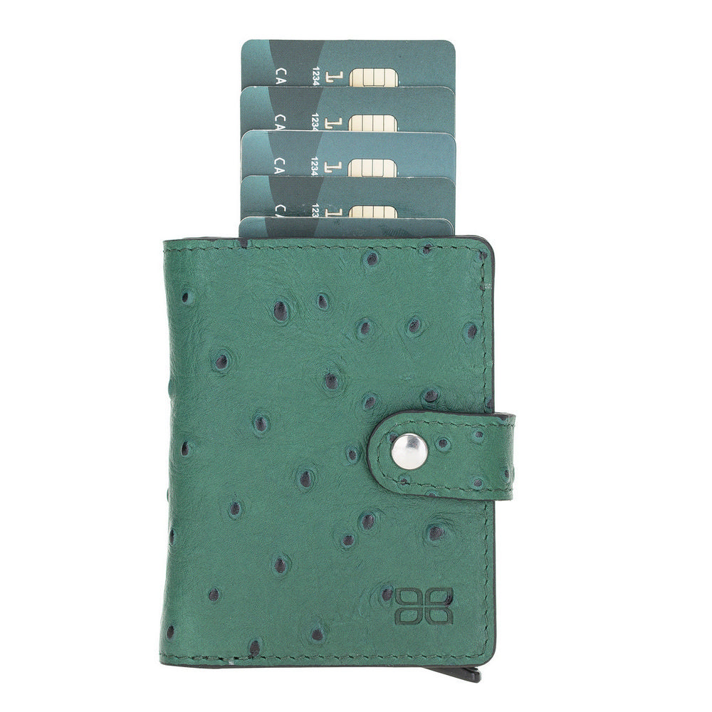 Palermo Mechanical Leather Card Holder Wallet