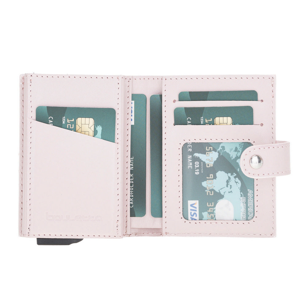 Palermo Mechanical Leather Card Holder Wallet