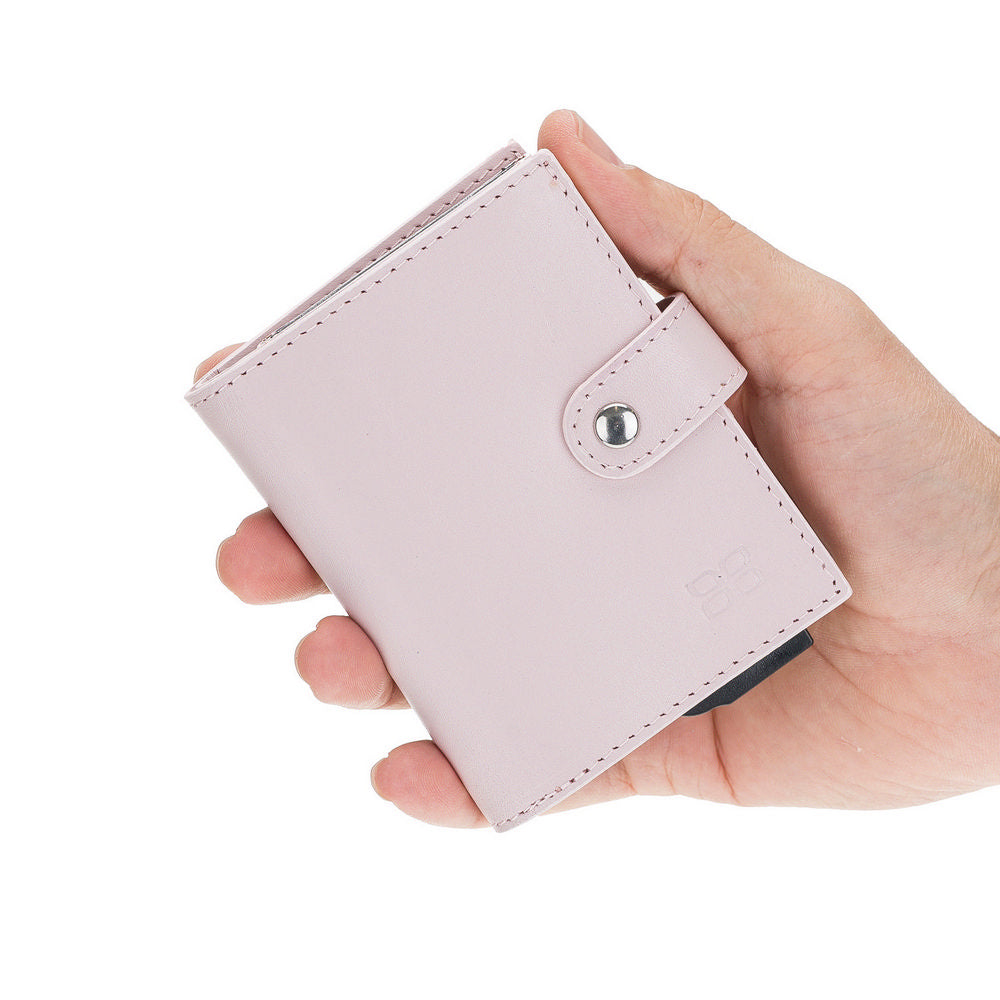 Palermo Mechanical Leather Card Holder Wallet