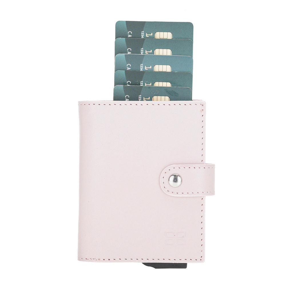 Palermo Mechanical Leather Card Holder Wallet