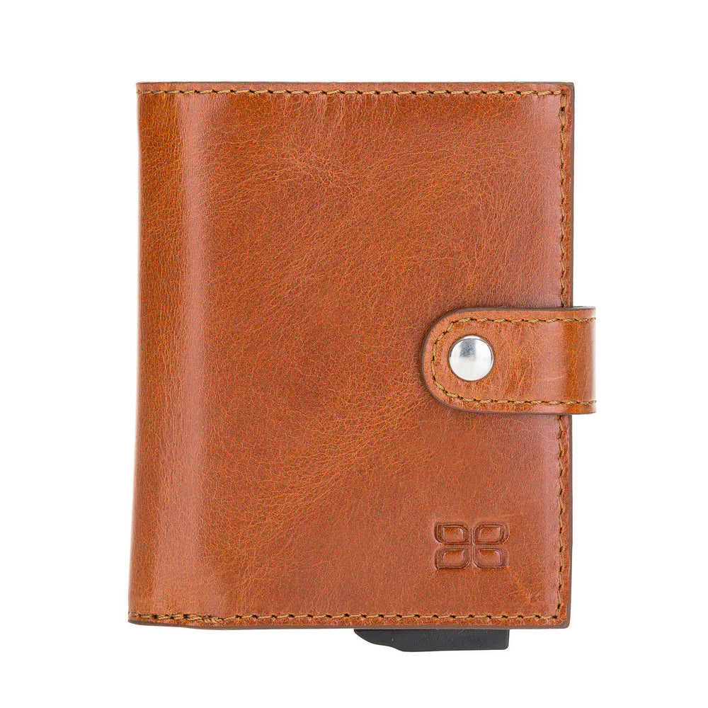 Palermo Mechanical Leather Card Holder Wallet
