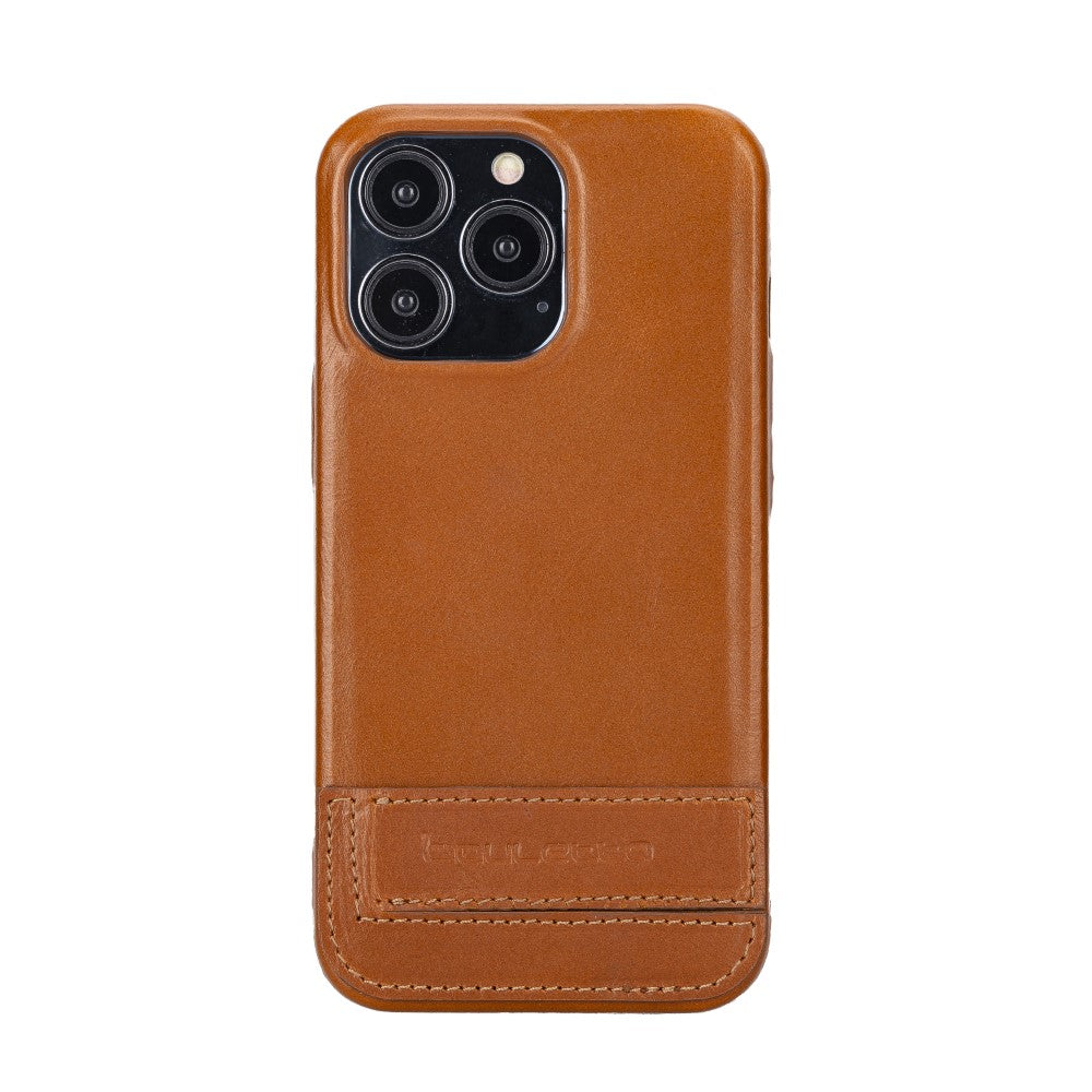 Rock Cover Base - Leather Back Cover Case with Stand for iPhone 13 Series