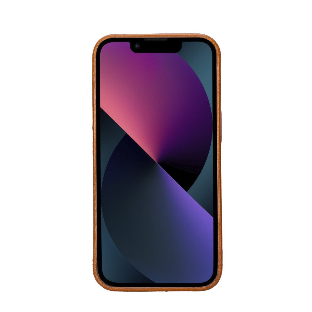 Rock Cover Base - Leather Back Cover Case with Stand for iPhone 13 Series