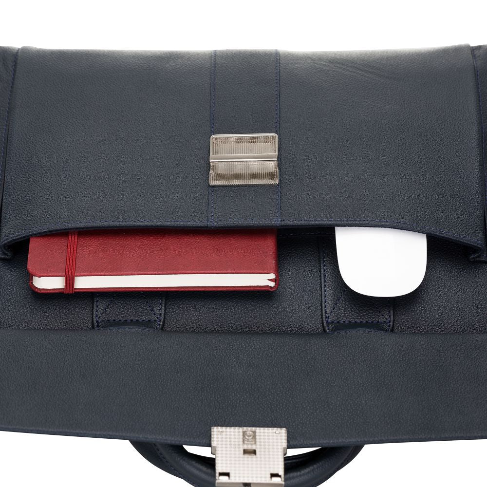 Wizard Briefcase Leather Bag - Laptop Bag